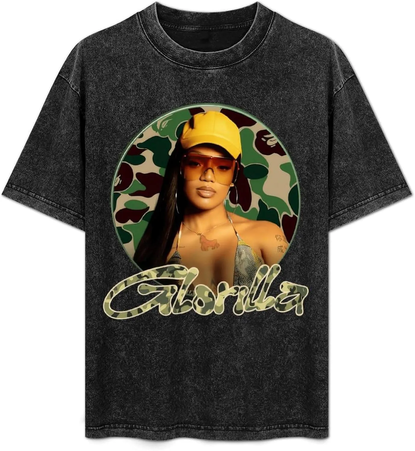 Women's Shirt,Washed Tshirt Cotton Round Neck Tshirt Classic T Shirt for Men Breathable Shirts
