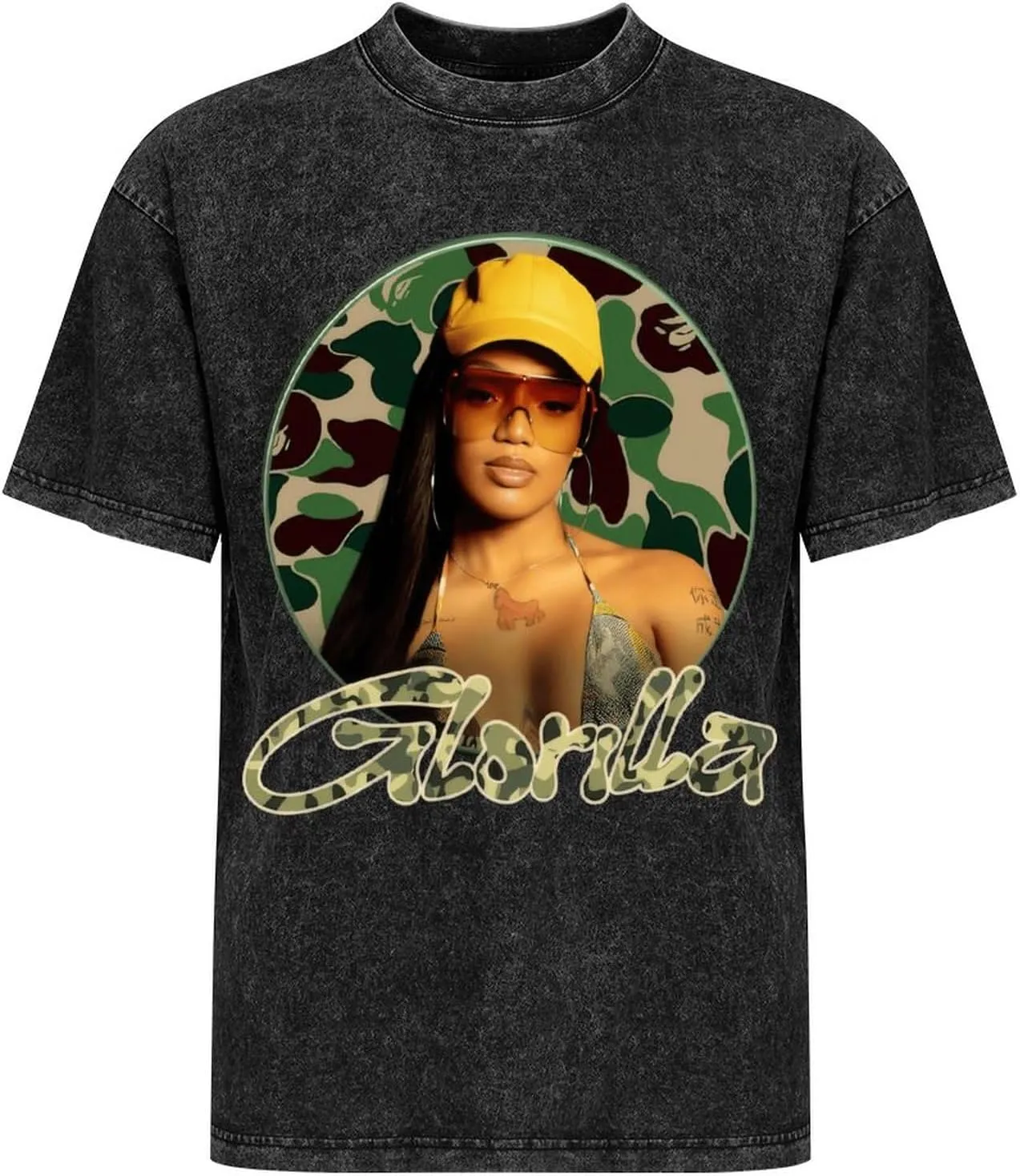 Women's Shirt,Washed Tshirt Cotton Round Neck Tshirt Classic T Shirt for Men Breathable Shirts