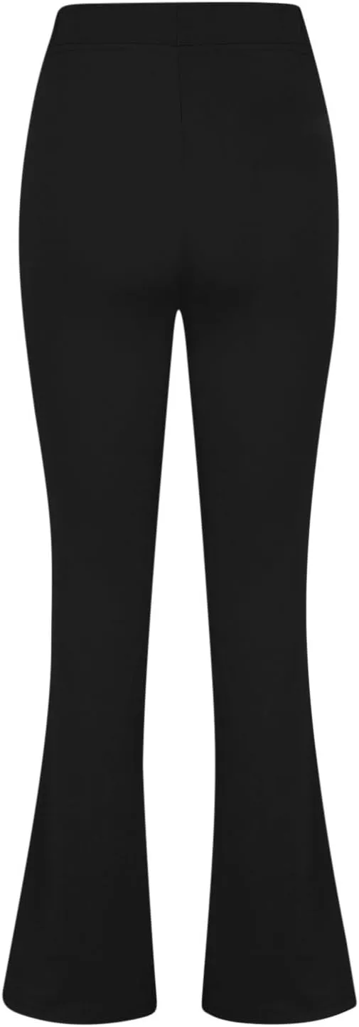 Womens Work Pants High Waisted Straight Leg Pants Dress Business Dress with Pockets Soft Solid Color Trousers 2024