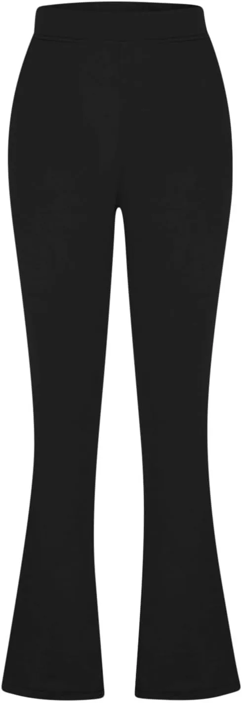 Womens Work Pants High Waisted Straight Leg Pants Dress Business Dress with Pockets Soft Solid Color Trousers 2024