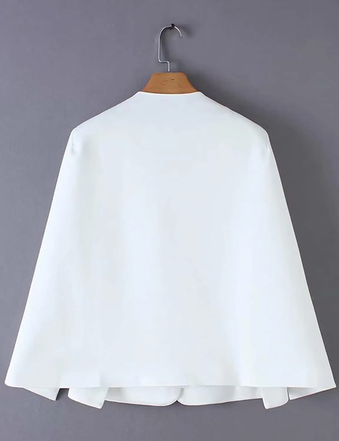 Wyeysyt Cape Blazer for Women Split Sleeve Open Front Casual Jacket Sexy Blazer Dress Elegant Cape Coat