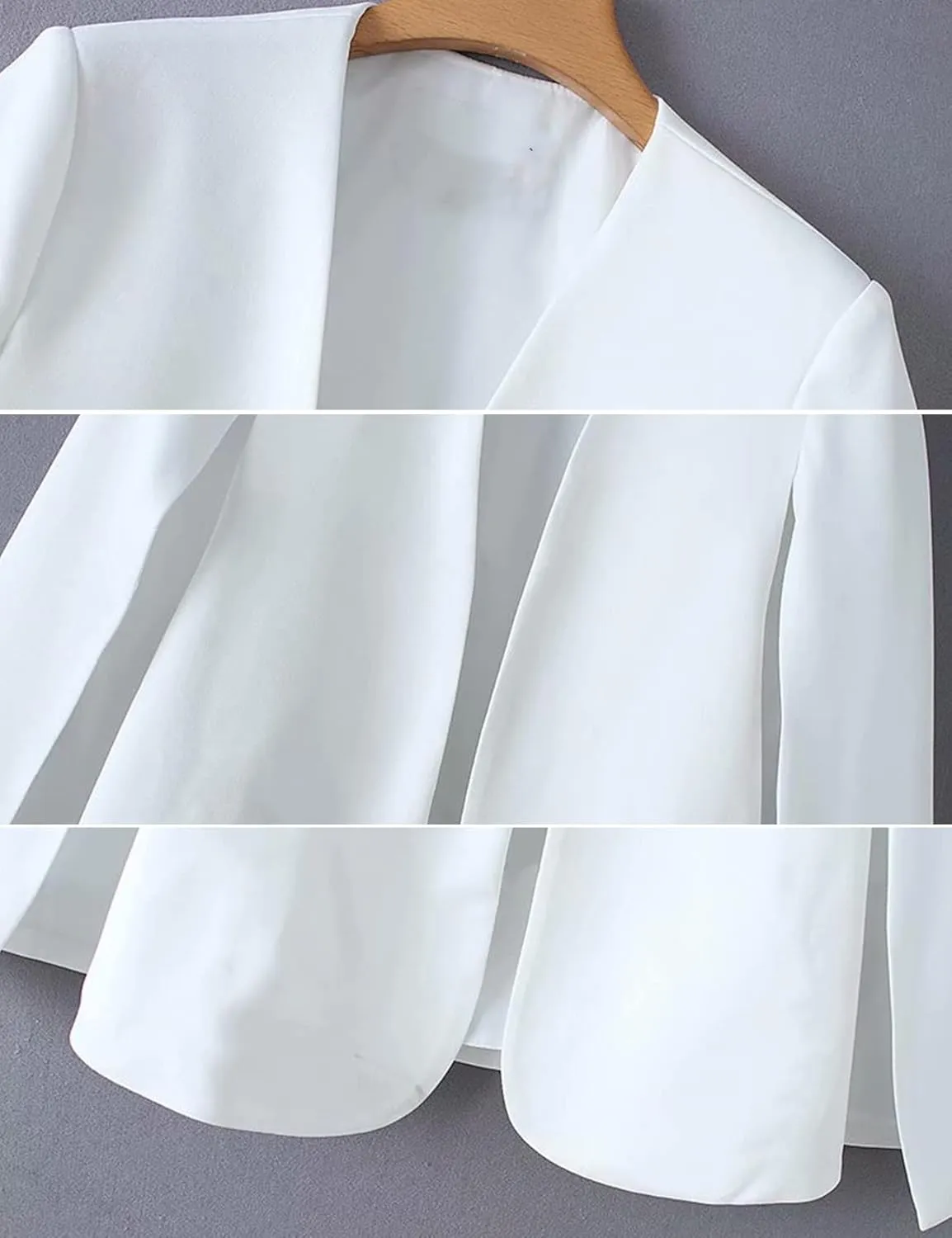 Wyeysyt Cape Blazer for Women Split Sleeve Open Front Casual Jacket Sexy Blazer Dress Elegant Cape Coat