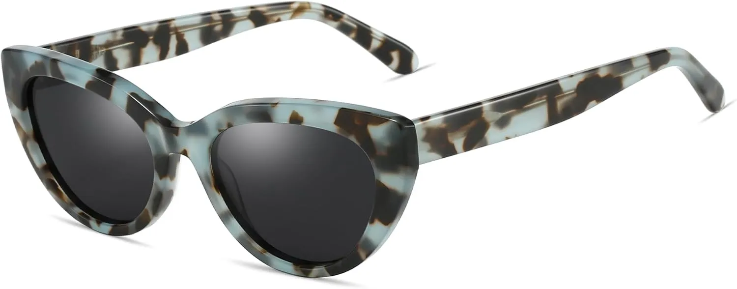 ZENOTTIC Trendy Polarized Women Sunglasses: Retro Cateye Shades for Ladies - Sun Glasses with UV400 Protection